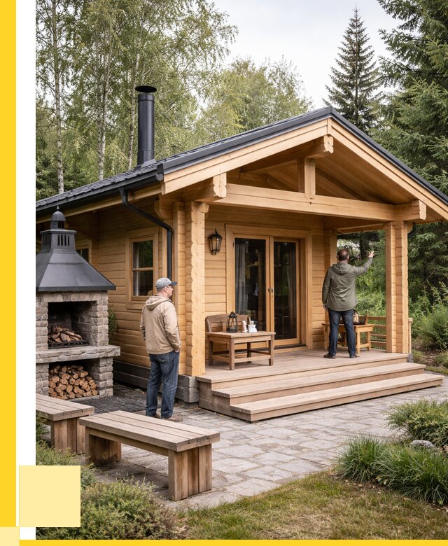 Деревянные бани под ключ в Биробиджане от 456210 р. | ЭриданБрб