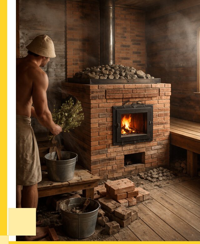 Кирпичные банные печи в Биробиджане от 91242 р. | ЭриданБрб