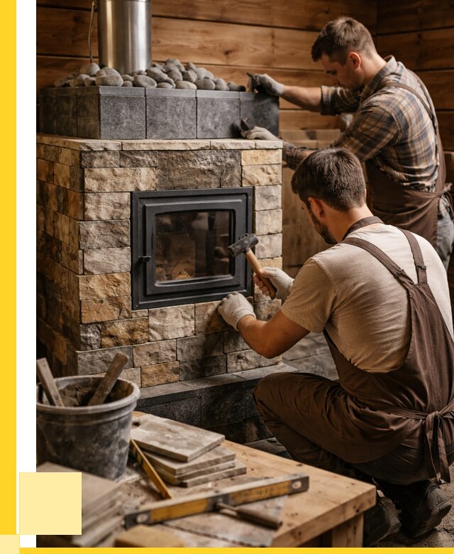 Облицовка банной печи в Биробиджане от 15207 р. | ЭриданБрб