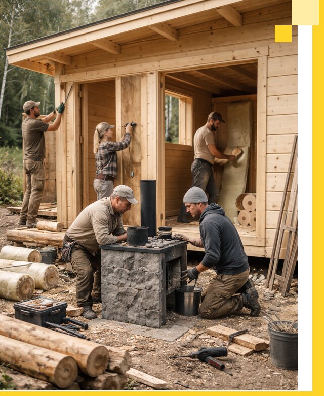 Купить баню под ключ в Биробиджане строительство монтаж отделка