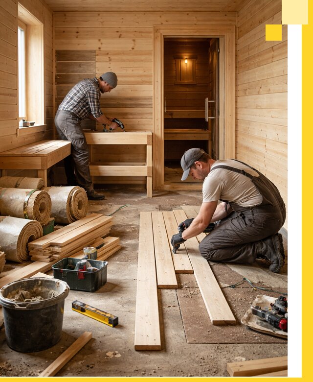 Индивидуальный проект бани с комнатой отдыха под ключ в Биробиджане