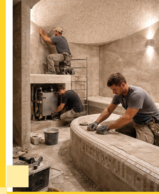 Монтаж хамамов под ключ в Биробиджане от 253450 р. ЭриданБрб