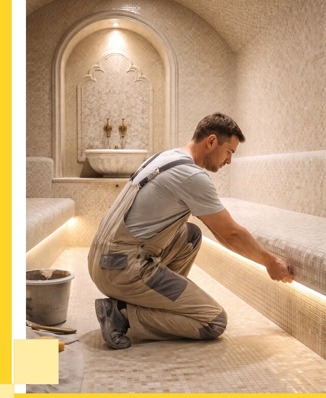 Отделка хамамов под ключ в Биробиджане от 5576 р. | ЭриданБрб