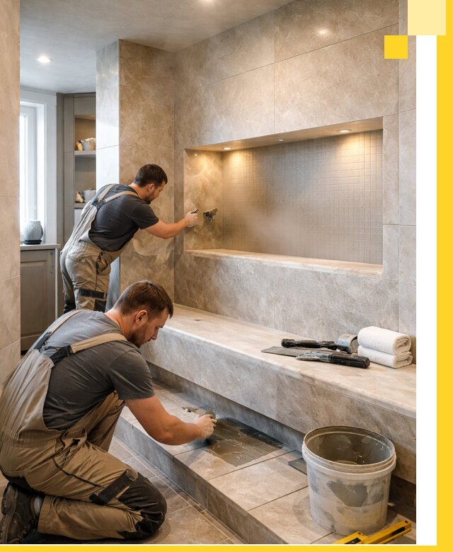 Профессиональное строительство хамама в квартире в Биробиджане