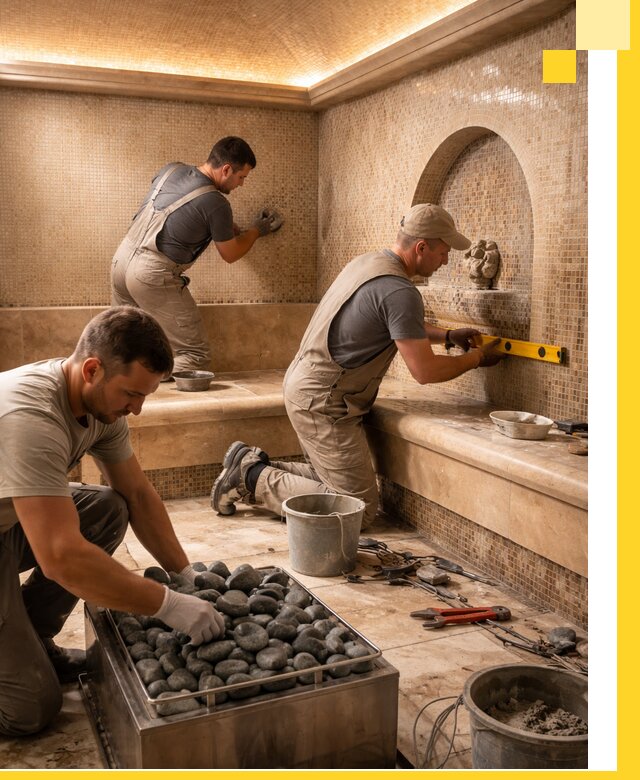 Проектирование и строительство хамама и сауны в Биробиджане