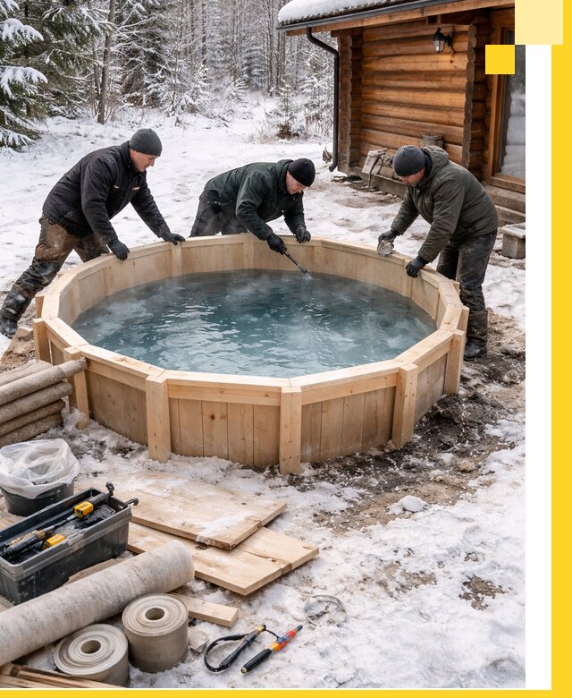 Изготовление и установка ледяных купелей под ключ в Биробиджане